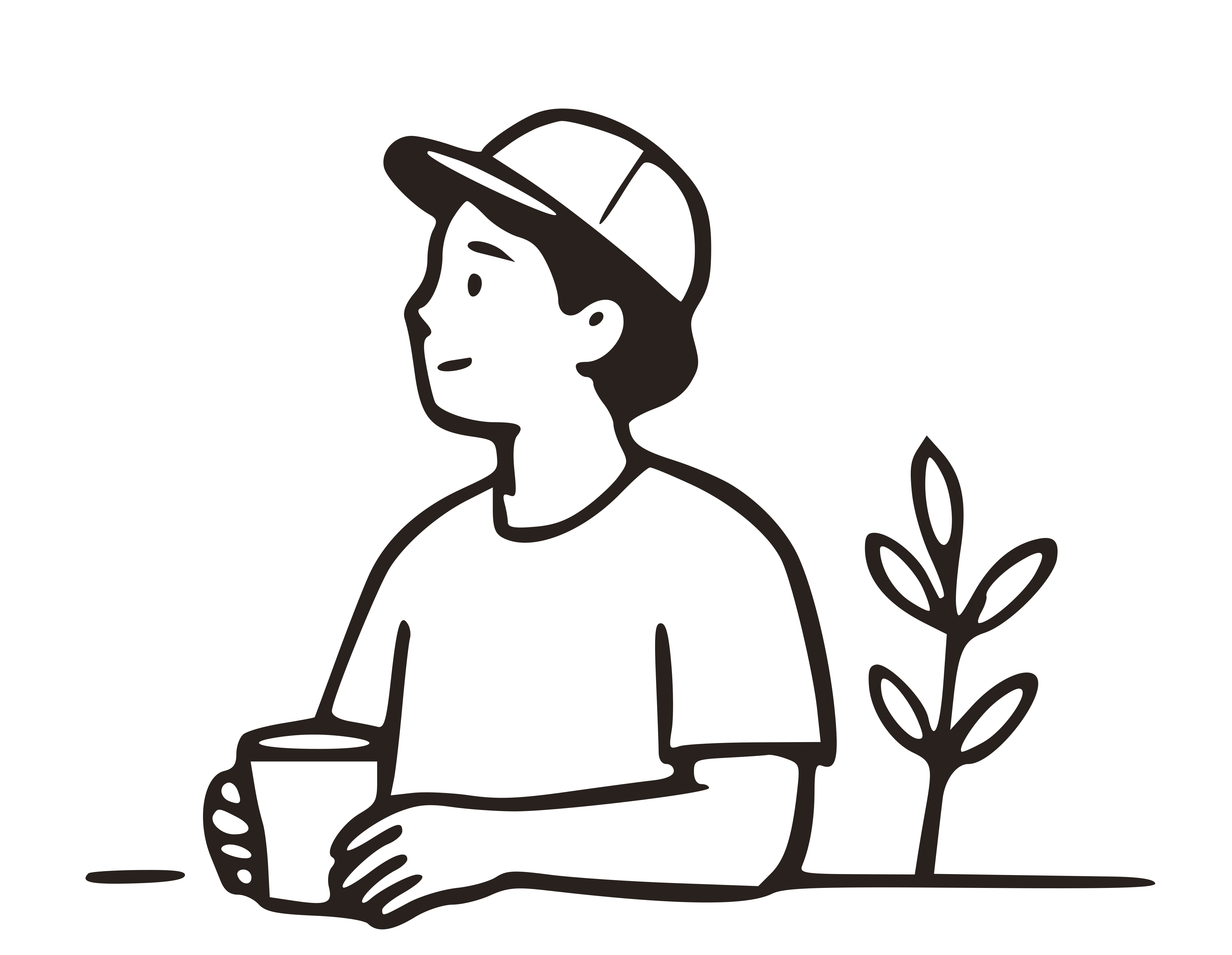 Kawan, ilustrasi teman kawan.sela, memegang segelas es kopi bening